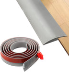 Floor Rubber Transition Strip Self Adhesive Carpet to Tile Transition Strip Edging Trim Strip for Threshold Transitions with a Height Less Than 5 mm/0.2in (Grey, 16.4FT)