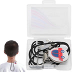 Hearing Aids Clip Holder, Portable Pattern Hanging Rope Straps Antilost Hearing Aid Lanyard Retainer Fixing Tail BTE Protector with Storage Box for Adults Seniors & Kids