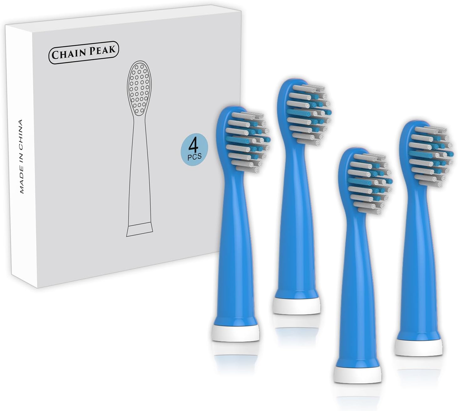 Electric Toothbrush Heads for Kids 8620/8630 (Dark Blue 4 Pieces)