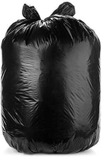 Aluf Plastics 12-16 Gallon 1.25 MIL (eq) Black Heavy Duty Trash Can Liners - 24" x 33" - Pack of 250 - For Contractor, Industrial, & Commercial