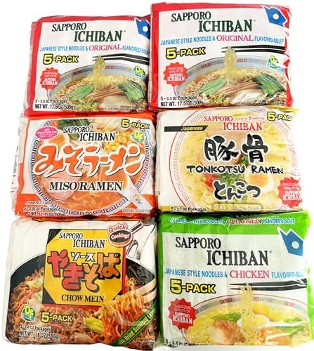 Japanese Ramen and Chow Mein Noodle Variety Packs, 30 Packs- in Sprout Talk's Package