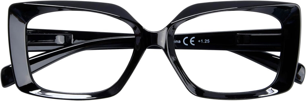 Eyekepper Reading Glasses for Women Reading - Ladies Readers - Black +0.75