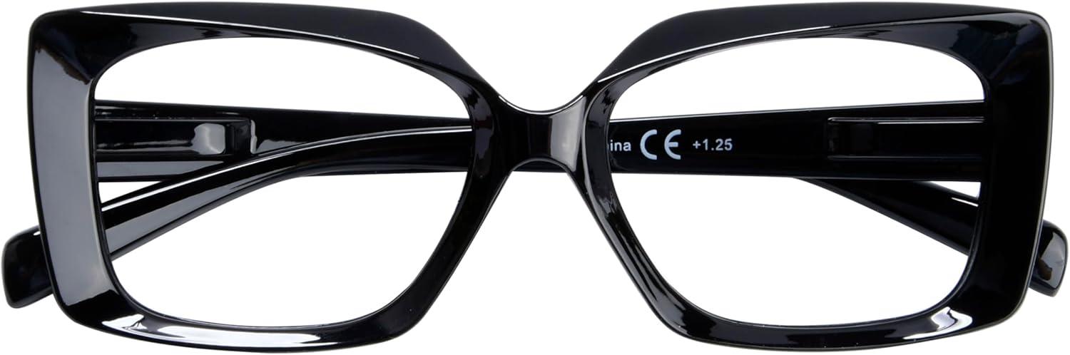 Eyekepper Reading Glasses for Women Reading - Ladies Readers - Black +0.75