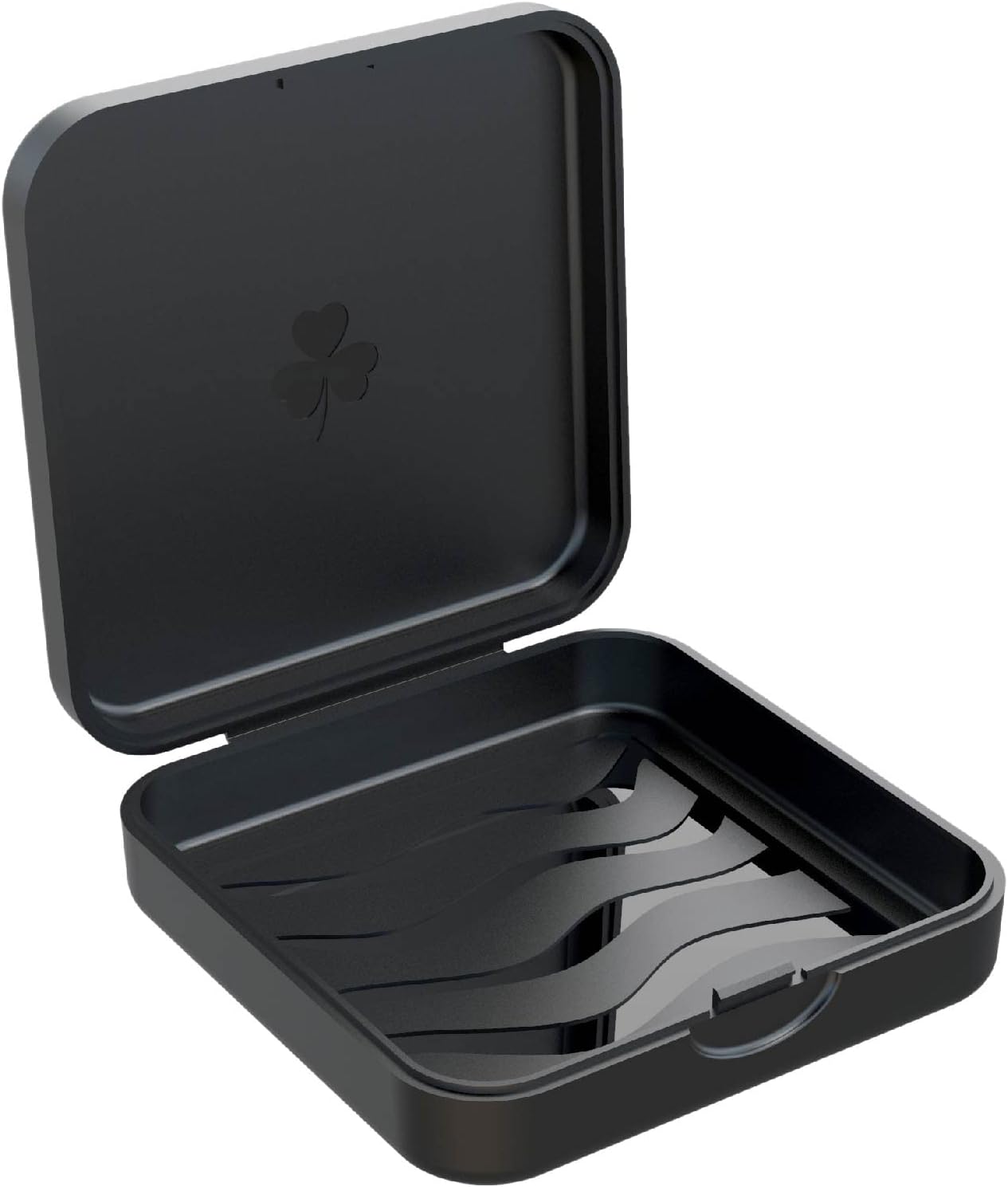 ARGOMAX Retainer Case, Aligner Case, Braces Box Compatible with Invisalign, 1 Piece Orthodontic Box (Black).