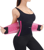 Back Support Brace Belt for Men & Women, Breathable Lumbar Support Belt, scoliosis back brace, Waist Relax Lower Back Pain & Sciatica Pain Relief with 8 reinforced Bones 02 Pink-XL