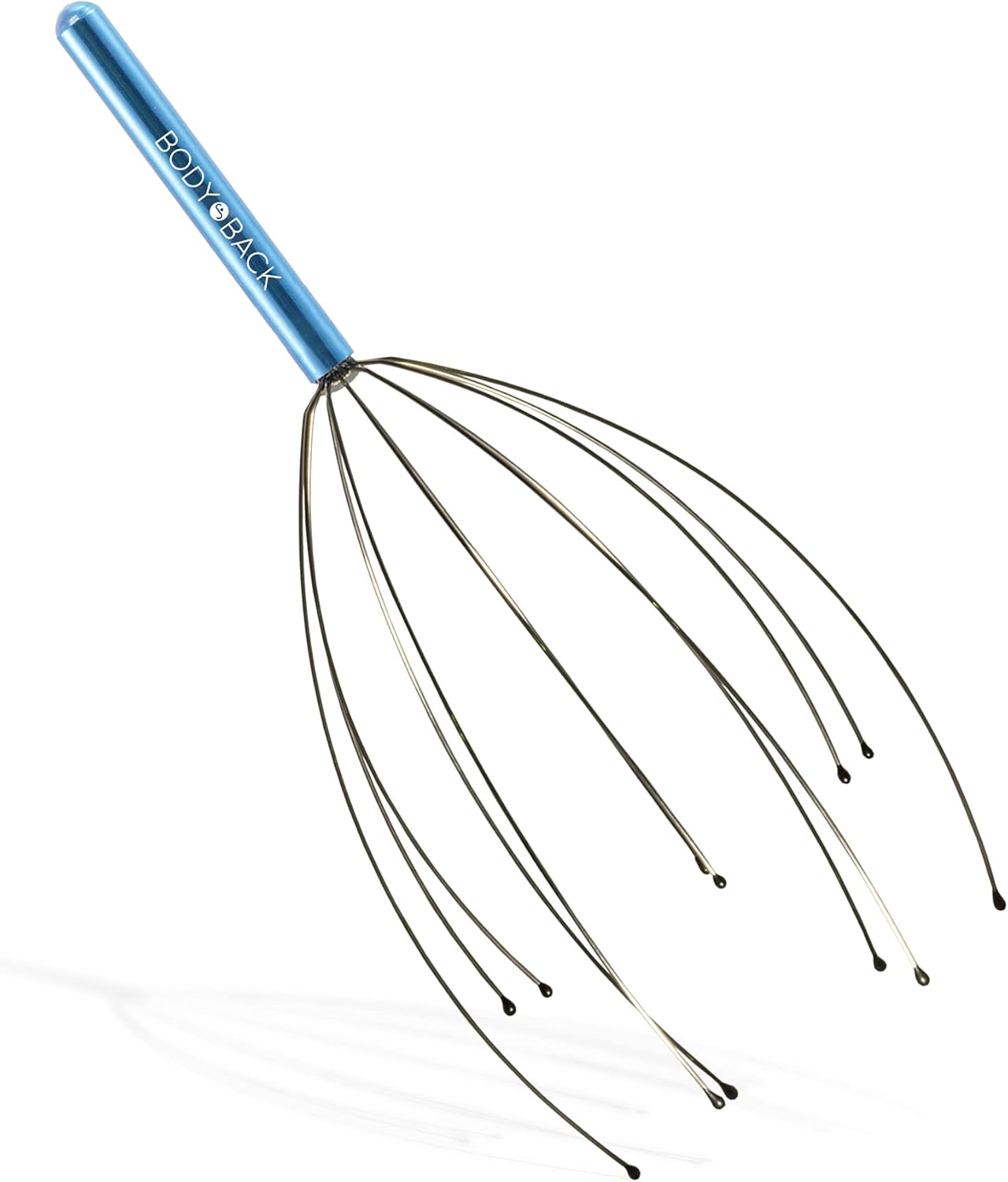 Body Back Scalp Massager, Head Scratcher, Manual Head Massager for Stress Relief, Relaxing Scalp Scratcher, Tingler for Gentle Hair Stimulation (Blue)
