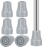 6 Pack Crutch Tips, AHIER 7/8 inch Heavy Duty Non Slip Rubber Cane Tips, Replacement Crutch Feet Cap