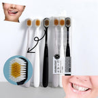 Japanese Soft-bristled Manual Adult Toothbrush Set (3 Sets per Box), a Wide-Headed Soft-bristled Floss Toothbrush Suitable for the Full Range of Adult Tooth and Gum Care