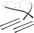 Eyeglass Replacement Temples,Anti-Slip Long Silicone Glasses End Tips Ear Sleeve for Thin Metal Glasses Legs