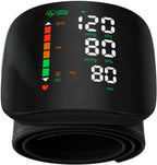 Double love Wrist Blood Pressure Monitor Led Display, Touch Screen Wrist Blood Pressure Cuff 99x2 Reading Memory Wrist Bp Monitor with Carrying Case(Black)