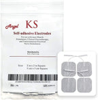 KS Premium TENS/EMS Unit 40 PCS Electrode Pads 2"x2" in. Reusable Self Stick Gel Carbon Electrodes