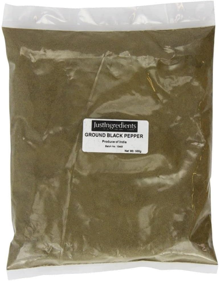 JustIngredients Black Pepper Ground Loose 500 g
