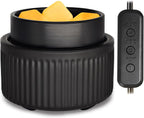 VICTORIA AROMA Ceramic Wax Warmer with Timer, Candle Wax Melter & Wax Burner for Scented Wax Melts, Electric Fragrance Wax Melt Warmer for Home Office Decor Ideal Gift（Black）