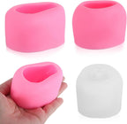 DOITOOL 3 Pcs Silicone Bunny Baking Molds 3d Rabbit Fondant Cake Decorating Moulds Small Pink White, Medium Pink Silicone Molds for Home Bakery Candy Chocolate Making