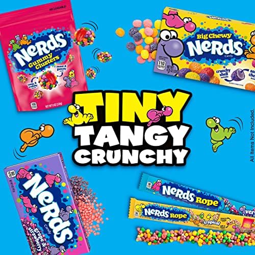 Nerds Candy, Grape & Strawberry Flavor, 5 Ounce Movie Theater Candy Boxes (Pack of 12)