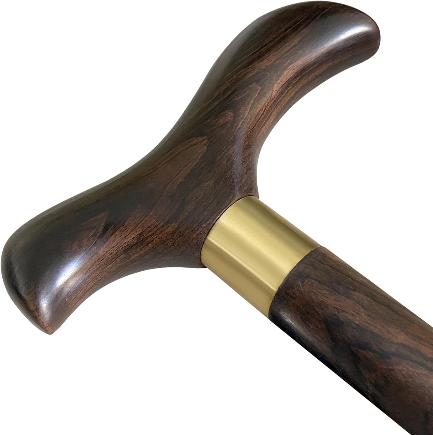 Classic Wooden Walking Cane Ergonomic Solid Wood Quality Cane for Seniors with Rubber Tip Single Point Cane Sturdy Lightweight Traditional Style Walking Stick Gift for Men and Women