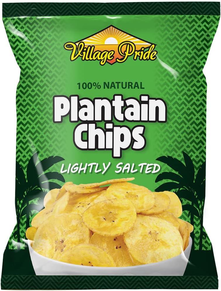 Village Pride Plantain Chips Salted 75 g (Pack of 24)