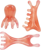 3pcs Head Massager Scalp Comb Resin Octopus Scalp Massage Tool Gua Sha Facial Tools - Relieve Headaches Scalp Stress Manual Acupressure Tool for Mother's Day Birthday Valentine's Day Gifts