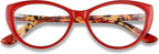 ANDWOOD Blue Light Blocking Glasses Women Bluelight Blocker Computer Cateye Clear Cat Eye Eyeglasses Frame AR003