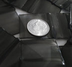 200-2" x 2" Black Plastic Ziplock Baggies Bags