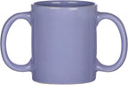 HealthGoodsIn Dual Handle Mug (Double Grip Mug) to Aid Tremors, MICROWAVE SAFE, 11.83 US Fl. Oz. (350 Ml) - BLUE Color