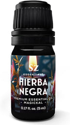 Hierba Negra Essential Oil 100% Pure (Black Grass) – Spiritual Protection, Banishing & Cleansing Oil for Wiccan, Hoodoo & Magick Rituals – Natural, Undiluted, Origin Argentina – 5mL