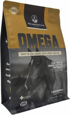 Majesty's Omega Wafers - Superior Horse / Equine Skin, Coat, and Immune Support Supplement - Omega 3, 6, 9, and Biotin - 60 Count (2 Month Supply)