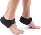 Plantar Fasciitis Heel Cups for Heel Pain 【Updated Version】 Protectors Sleeves Pads, Support for Spur, Women and Men (Black, M 8.5-12 / W 10-13)