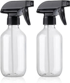 Teyssor Spray Bottles Water Spray Bottle 2 Packs- BPA Free -10 oz/300 ml Plastic Refillable Containers Fine Mist Small Spray Bottle with Adjustable Nozzle for Hair, Cooking, Cleaning