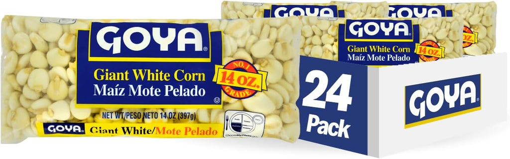 Goya Foods Giant White Corn, Dry, 14 Ounce (Pack of 24)