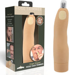 Finger Shaped Nose and Ear Hair Trimmer | Battery Operated Portable Grooming Tool for Men and Women | Funny Gag Gift, Stocking Stuffer, Novelty Travel Accessory for Discreet Hair Removal