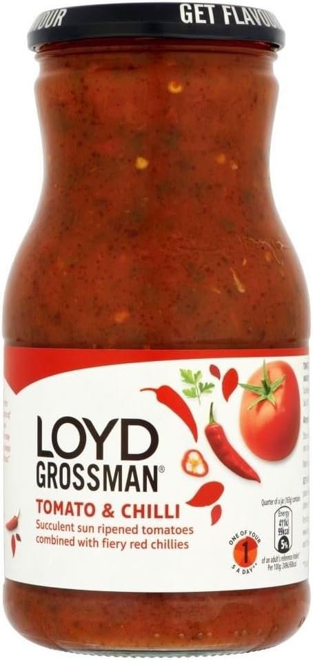 Loyd Grossman Tomato & Chilli Pasta Sauce 660G