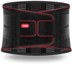 Lumbar Brace Belt Self-Heating Lower Back Support Breathable Mesh Panels, Dual Adjustable, for Men & Women Pain Relief (Size : XL)