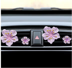 Bittwee 4PCS Car Air Vent Clip, Cute Refillable Flower Aesthetic Automotive Vent Clip Air Freshener Diffuser for Women Girls, Vehicle Interior Decoration Universal for SUV Truck RV and More（Purple）