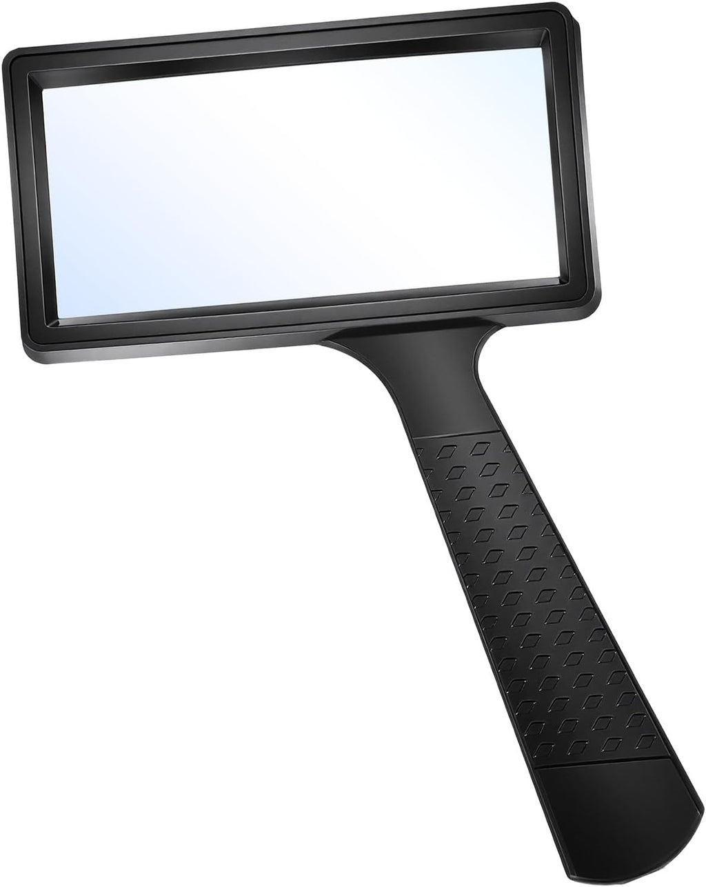 Magnifying Glass for Reading, Rectangle Large Viewing Area Handheld 10X Magnifying Glass Scratch Resistant Glass Lens Magnifier for Seniors Reading Observation Hobbies Repair