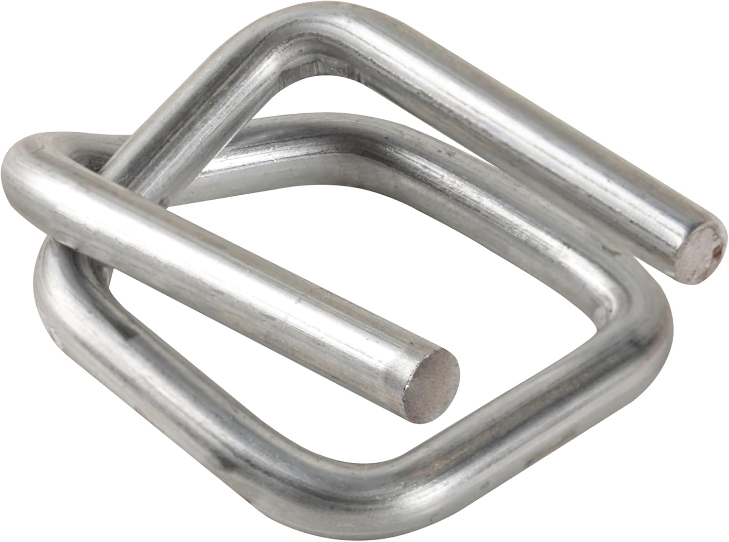 ESK Packaging® 1/2" Strapping Buckle – Reusable Heavy-Duty Self Locking Galvanized Coated Wire Buckles for Cord Strapping, Metal Buckle 1000/Case