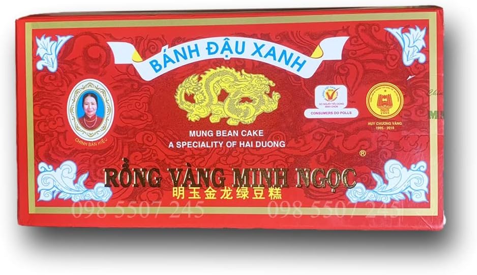 Rong Vang Minh Ngoc - Vietnam Cake Of Green Peas 240 g / 8 oz