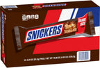 SNICKERS Candy Milk Chocolate Bars, Share Size Bulk Pack, 3.29 oz Bar (Pack of 24)