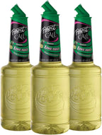 Finest Call Premium Lime Juice Drink Mix, 1 Liter Bottle (33.8 Fl Oz), Pack of 3