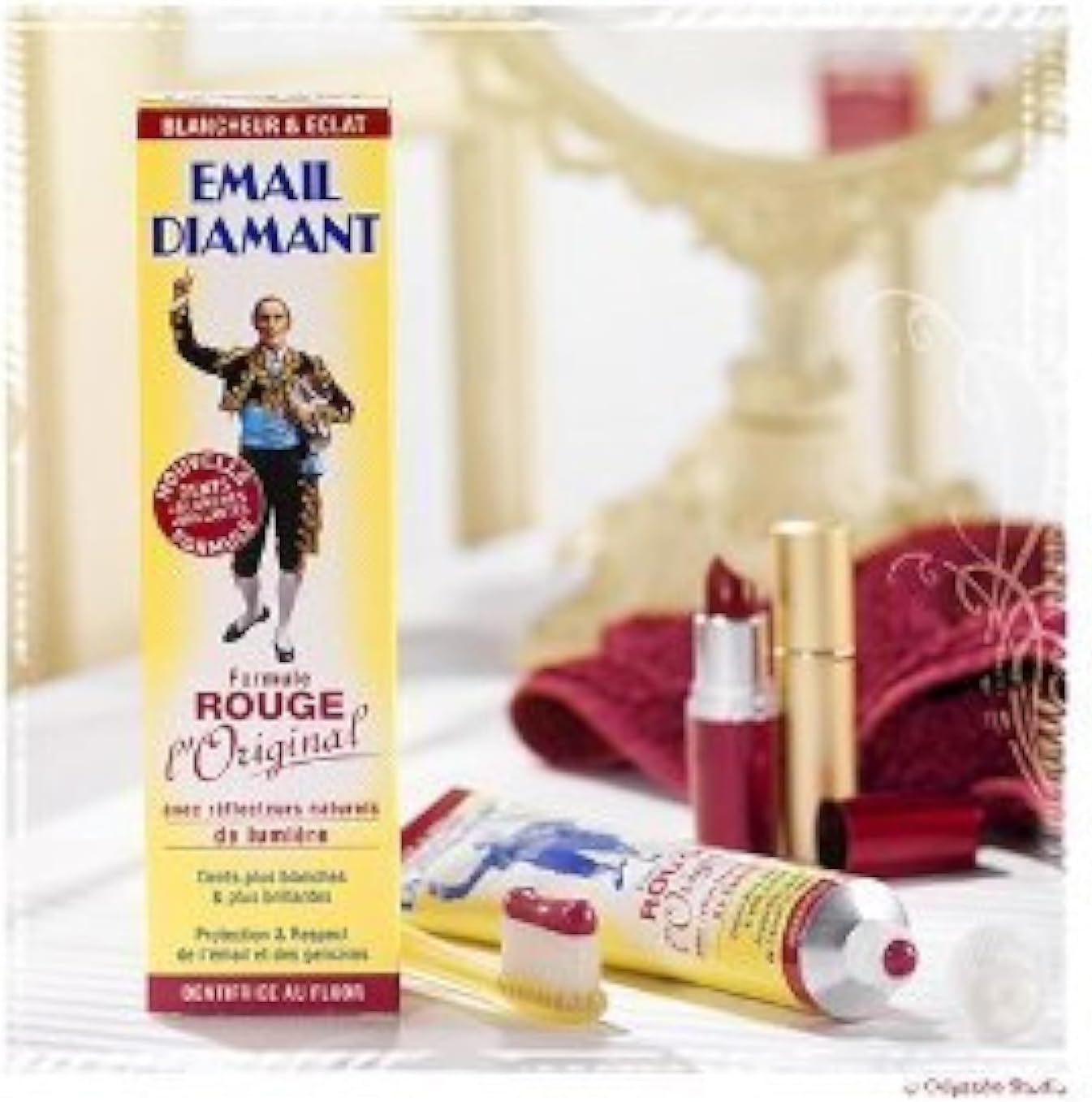 x2 Email Diamant RED Original Cosmetic Toothpaste x2 tubes by Email Diamant