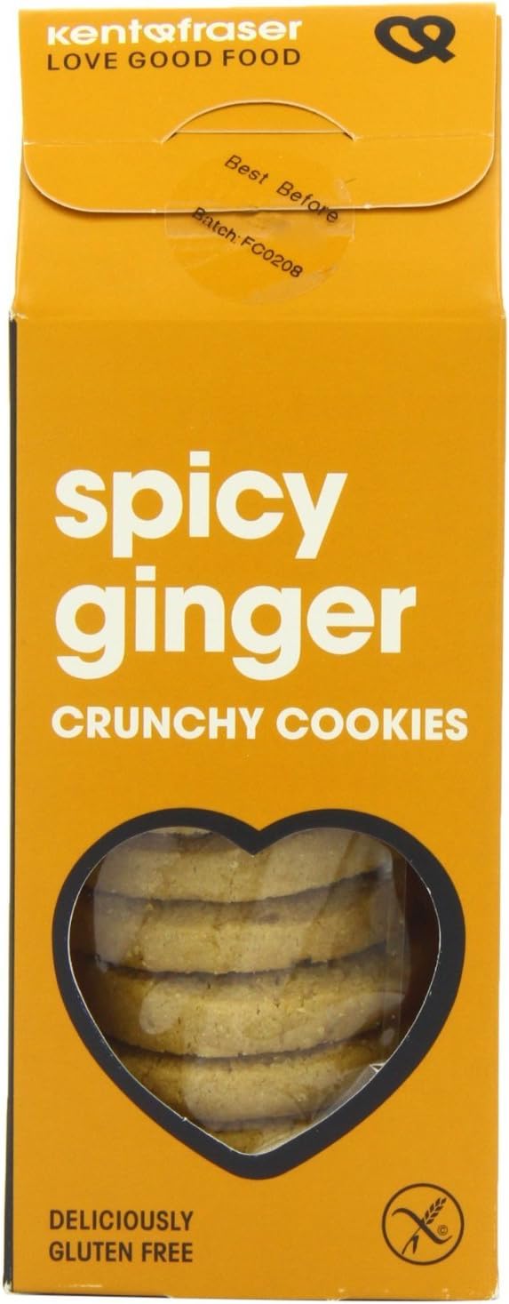 Kent & Fraser Gluten Free Spicy Ginger Crunchy Cookies 125g