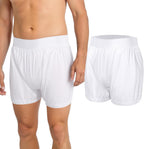 Carer Adult Diaper Cover Noiseless Waterproof Incontinence Underwear with Adjustable Leg Buckles Adult Leakproof Underwear for Incontinence Reusable Protective Briefs for Men Women(White,4X-Large)