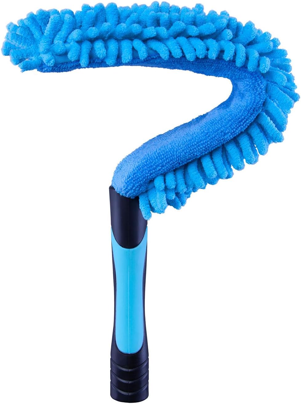 17" Microfiber Flexible Ceiling Fan Duster with Washable Chenille Dusting Cloth, Use by Hand or Attach to Extension Poles (1)
