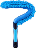 17" Microfiber Flexible Ceiling Fan Duster with Washable Chenille Dusting Cloth, Use by Hand or Attach to Extension Poles (1)