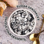 Sprinkles For Cake Decorating, Cupcake, Cookies, Ice Cream Topper, 7 Ounces Gold And Silver Cake Sprinkles Baking, Perfect For Birthdays, New Year’S Eve, Graduations (Sparkling)