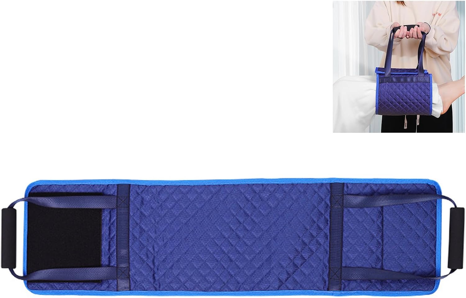 Transfer Nursing Sling for Elderly, Multi-Purpose Transfer Belt with Handles for Movement, Gait Belt with Padded Handles for Disabled, Elderly, Injured Patient Care Lifting Sling