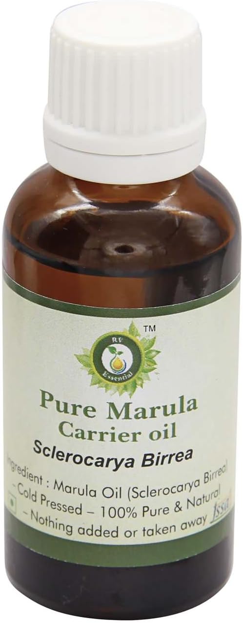 R V Essential Pure Marula Carrier Oil 100ml (3.38oz)- Sclerocarya Birrea (100% Pure and Natural Cold Pressed)