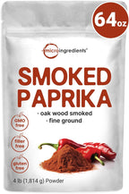 Smoked Paprika Powder, 4 lb (64 oz) | Premium Spanish Source | Sweet & Smoky Flavor | Great for Marinades, Meats & Dressings | Additive Free, Non-GMO, Bulk Supply