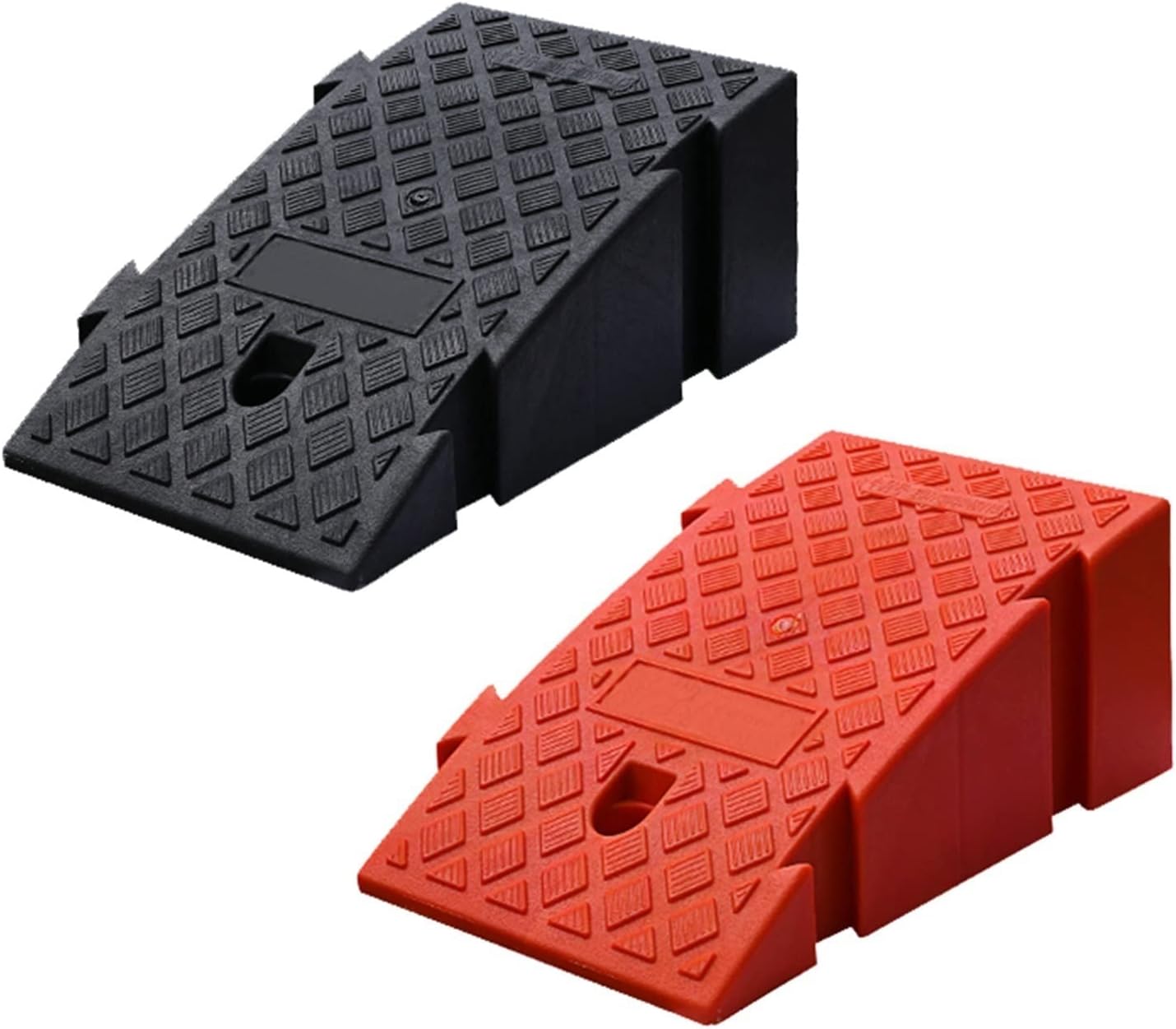 Multi-Function Ramps for Driveway, Threshold Ramp Plastic Portable, Loading Ramps, for Sidewalk Lawn Mower Cars Wheelchairs Pet Mobility (Color : F, Battery *1 : 25 * 45 * 19cm)