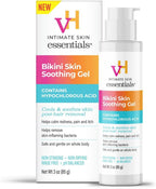 vH essentials Bikini Skin Soothing Gel with Hypochlorous Acid 3 oz. - Cools & soothes skin post-hair removal - Calms redness, pain, itch and irritation from razor bumps.